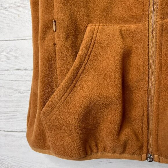 Xeoxarel Vest Womens Size Small Camel Brown Six Pocket Fleece Casual Comfy - Picture 7 of 14